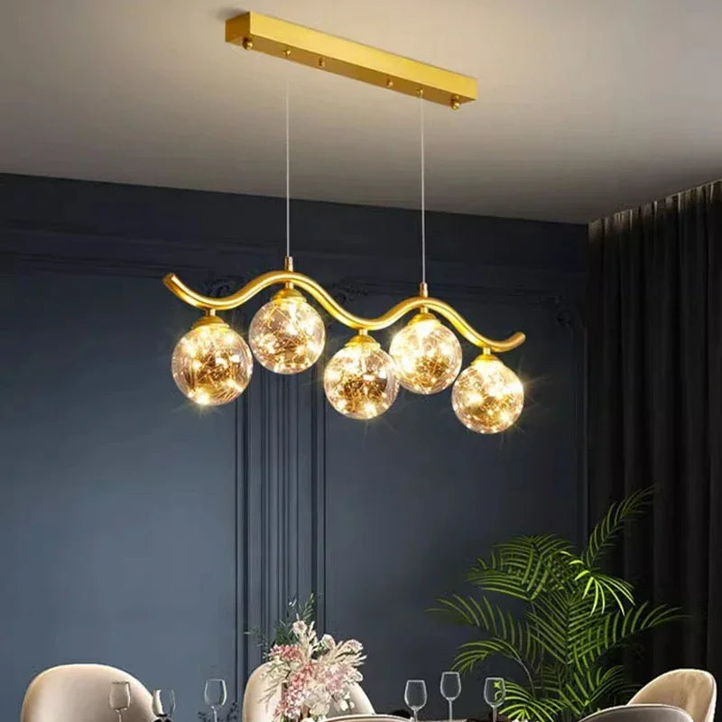 LED pendant light for living room, kitchen and restaurant - vue 5 sur 8