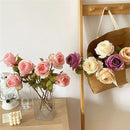 Silk fabric flowers for floral decorations and bouquets