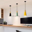 Wood and iron pendant light for modern lighting