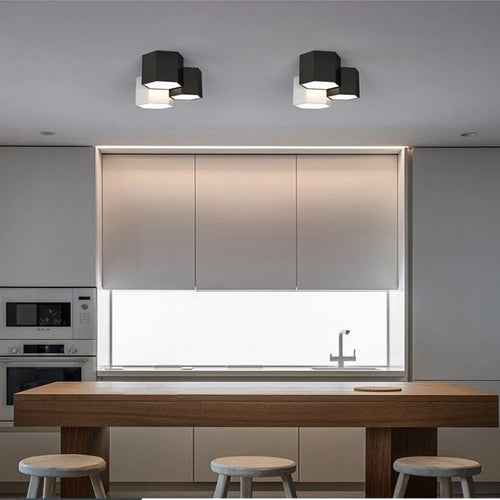 Modern nordic minimalist creative wrought iron chandelier - vue 4 sur 9