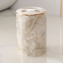 decorative and practical marbled ceramic bathroom accessories