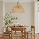 Japanese rattan pendant light for Asian restaurant pastoral style