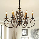 Vintage iron chandelier for elegant interiors