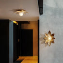 Retro lotus wall light postmodern luxury creative decorative