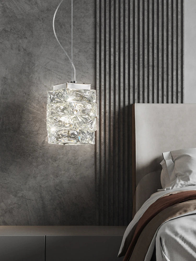 Luxury decorative crystal pendant light for interiors