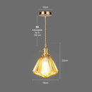 Modern glass and copper chandelier with minimalist design for creative lighting