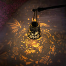 Solar hanging lantern with flower and butterfly projection for outdoor garden