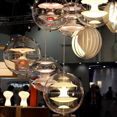 Modern Danish design acrylic chandelier for interior decoration - vue 7 sur 9