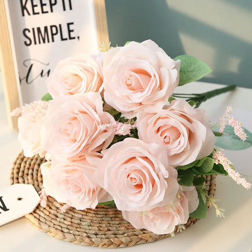 Artificial rose bouquet for weddings and home decor - vue 7 sur 12