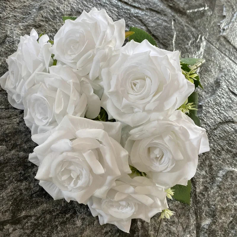 Decorative artificial rose bouquet for events and venues - vue 5 sur 15