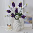 Artificial lavender silk flower stems for interior decoration