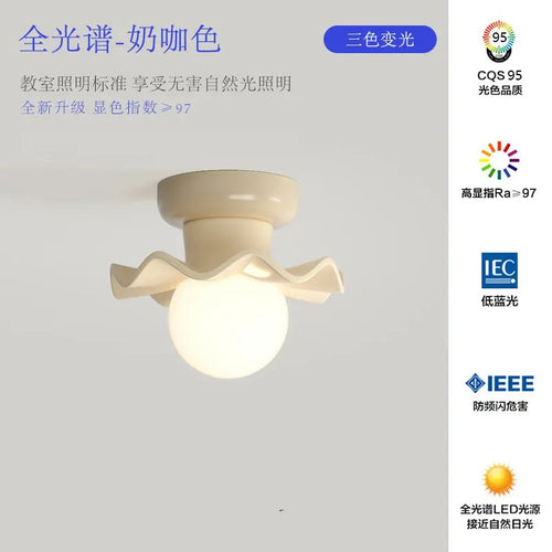 Nordic flower pendant light for children and decorations - vue 12 sur 16