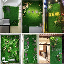 Artificial grass wall decoration for events and parties