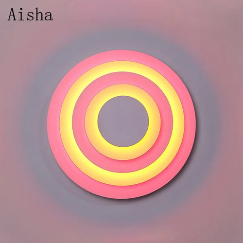 Decorative medieval round colourful wall light for indoor use - vue 2 sur 11