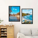 Modern rectangular magnetic plastic photo frame