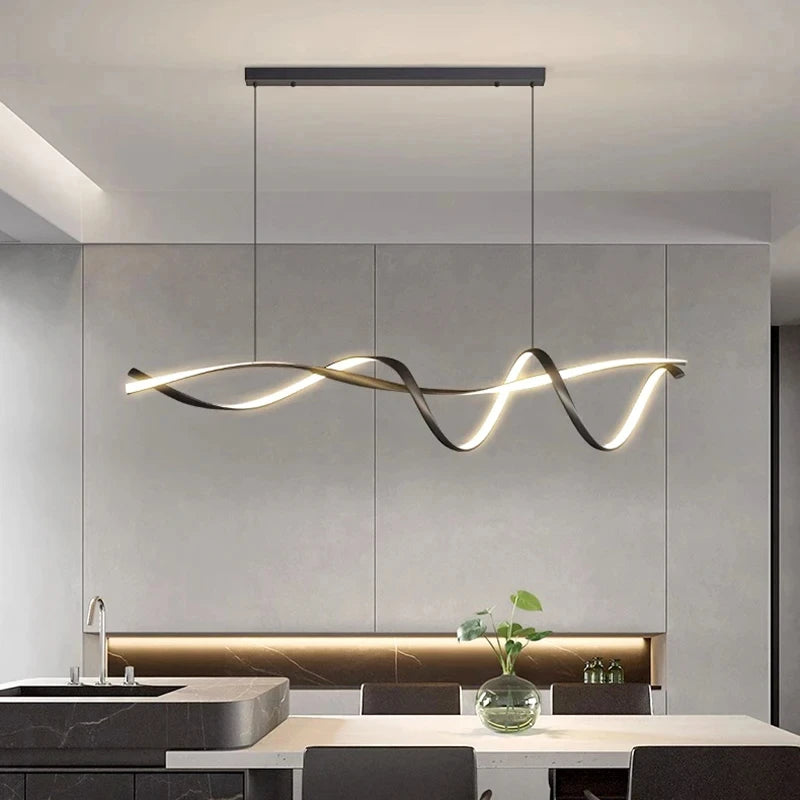Modern glass chandelier for indoor lighting