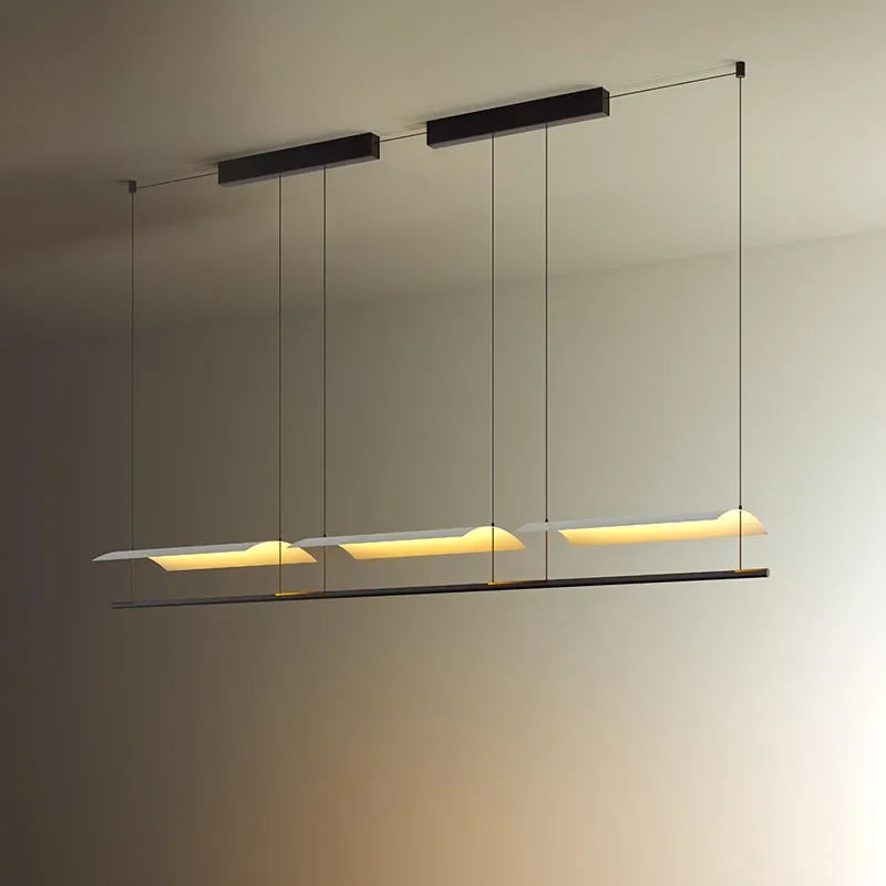 Modern nordic minimalist LED chandelier for contemporary interiors