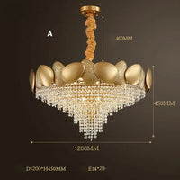 modern crystal chandelier with tassels and stainless steel