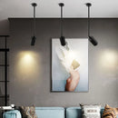 Pole-mounted spotlight for shops and nail salons