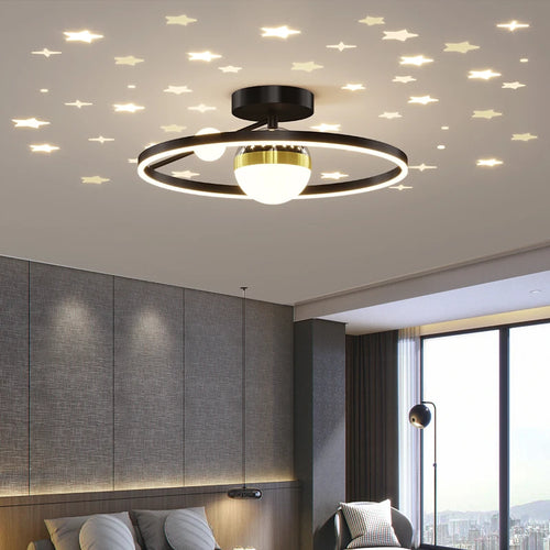 Modern LED chandelier for stylish indoor lighting - vue 4 sur 13