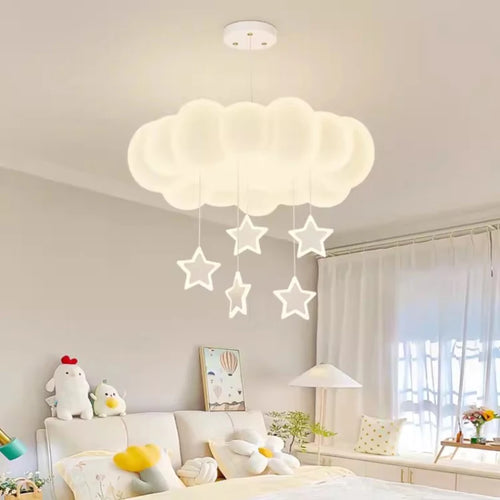 Modern romantic cloud chandelier for children's bedroom interior decoration - vue 2 sur 12