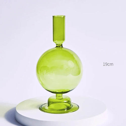 Nordic glass candle holders for weddings and decorative gifts - vue 7 sur 16