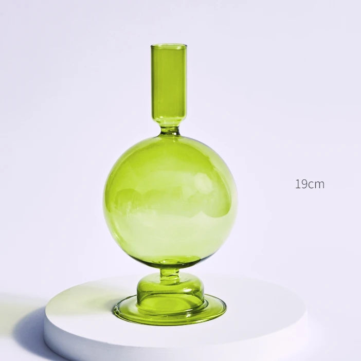 Nordic glass candle holders for weddings and decorative gifts - vue 7 sur 16