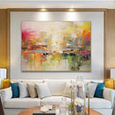 large hand painted abstract wall painting for home decor