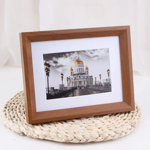 Minimalist wooden photo frame for interior decor and gifts - vue 7 sur 11