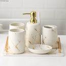 decorative ceramic bathroom set with accessories