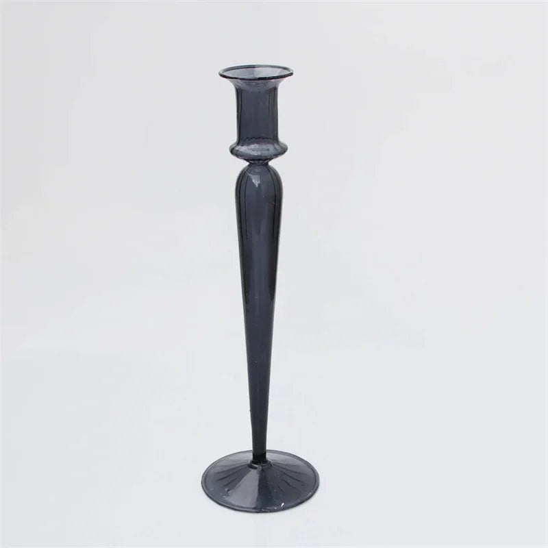 Glass candle holder for wedding decoration and table centrepiece - vue 10 sur 11