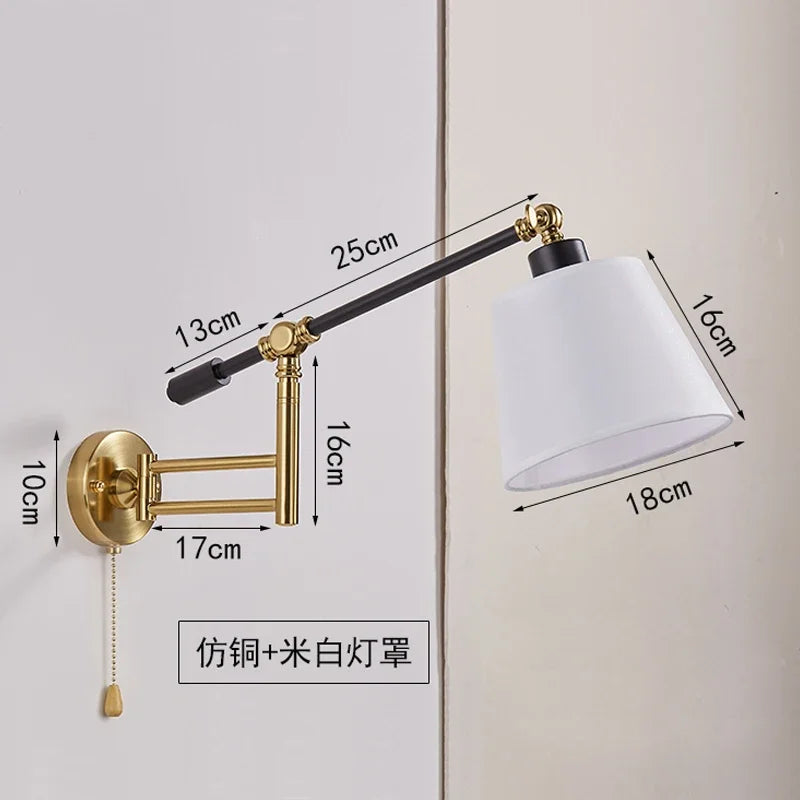 Flexible wall light with switch for decorative lighting