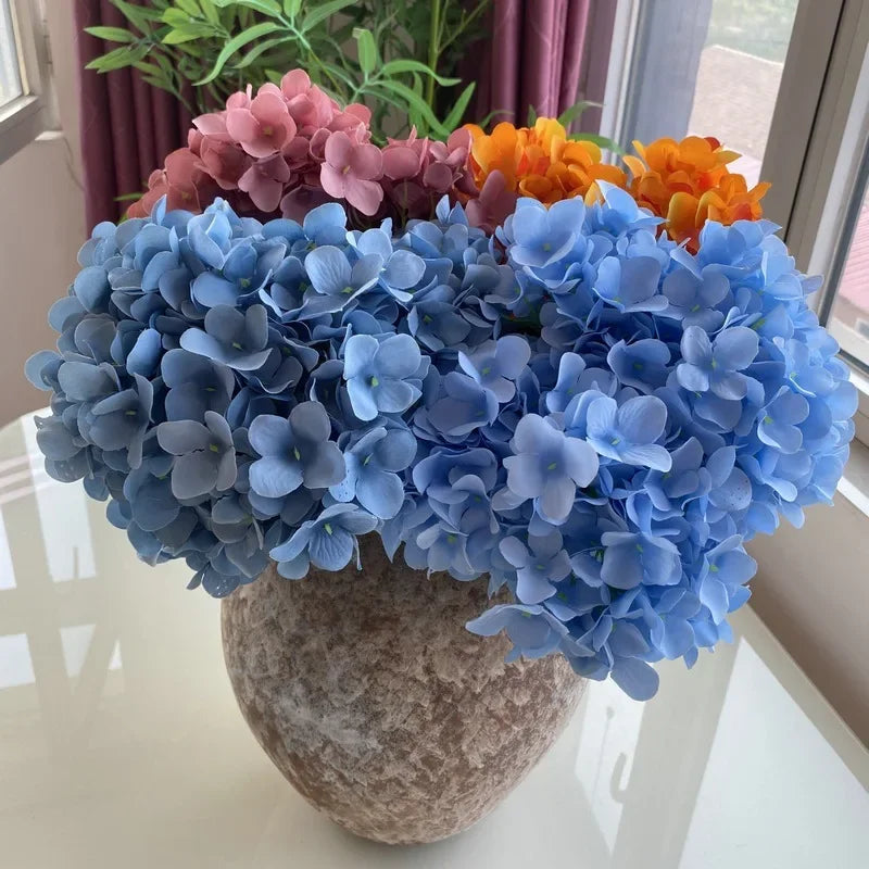 Silk hydrangea bouquet for elegant home decoration