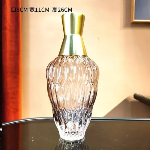 decorative glass vase for modern floral arrangements - vue 16 sur 16