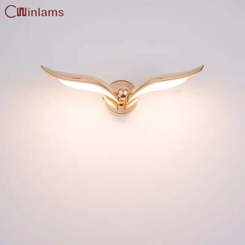 Creative seagull wall light for Nordic decor