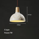 Wabi-sabi cement and travertine pendant light for interior decoration