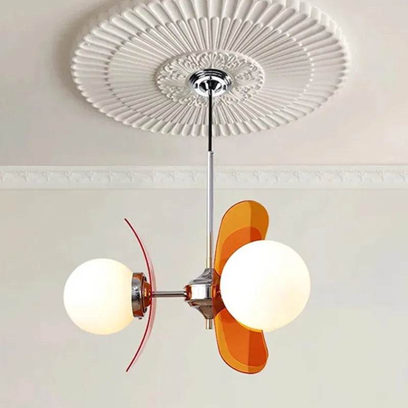 Vintage glass chandelier for elegant interior decor