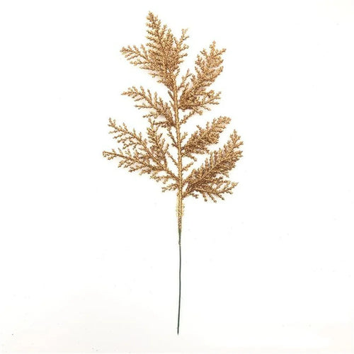 Christmas pine leaves glitter for DIY wreath and tree decoration - vue 17 sur 17