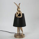 Retro resin rabbit desk lamp for interior decor