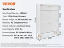 shoe cabinet with drop-down drawers for self-contained storage