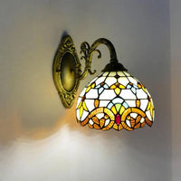 Mediterranean glass wall light vintage style LED lighting