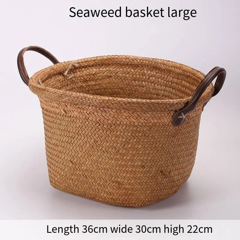 wicker basket for versatile storage and decoration