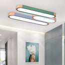 Simple and creative long rectangular LED ceiling light