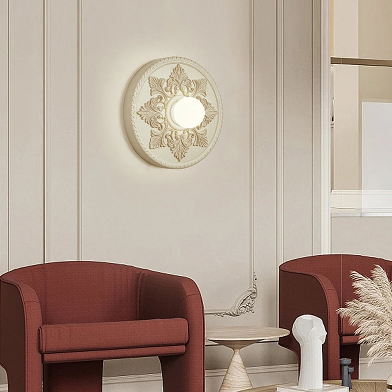 French carved wall light classic decorative lighting - vue 5 sur 7