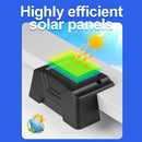 Set of decorative solar LED lamps for outdoor and garden