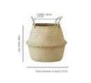 wicker basket for storage and garden decoration