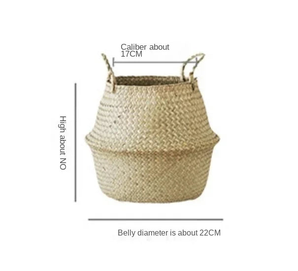 wicker basket for storage and garden decoration - vue 12 sur 12