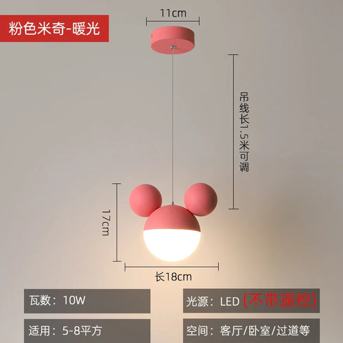 Mickey LED pendant lamp for children's eye care - vue 9 sur 8