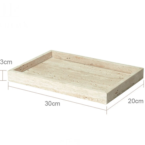 elegant travertine bathroom accessory set - vue 17 sur 30