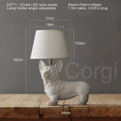 Modern LED puppy design table lamp for children - vue 12 sur 16